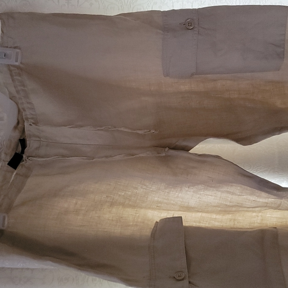 Leisure drawstring khaki pants